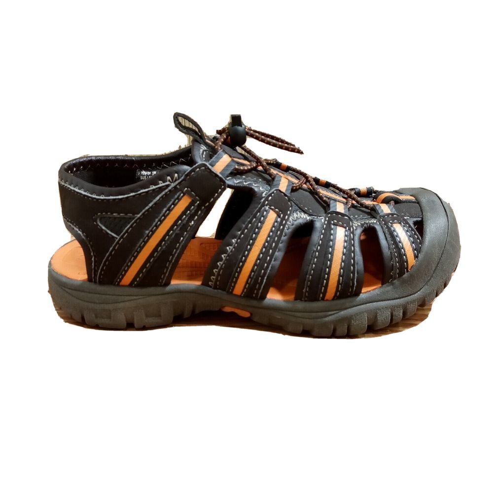 Arizona Jeans Co. Boys Sz 1 EU 32 Slingback Sandal Shoe Sneaker Closed Toe Brown